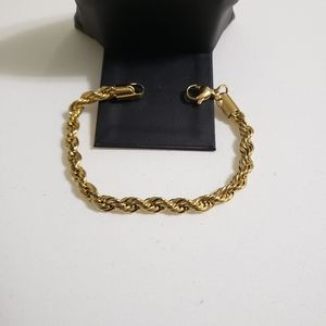 Stainless Steel 6mm Twisted Rope Bracelet